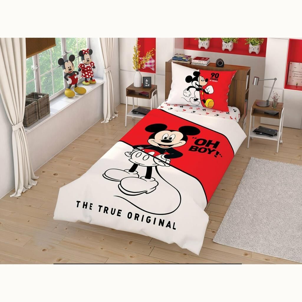 Taç Disney Mickey Çek Canlandır Tek Kişilik Nevresim Takımı