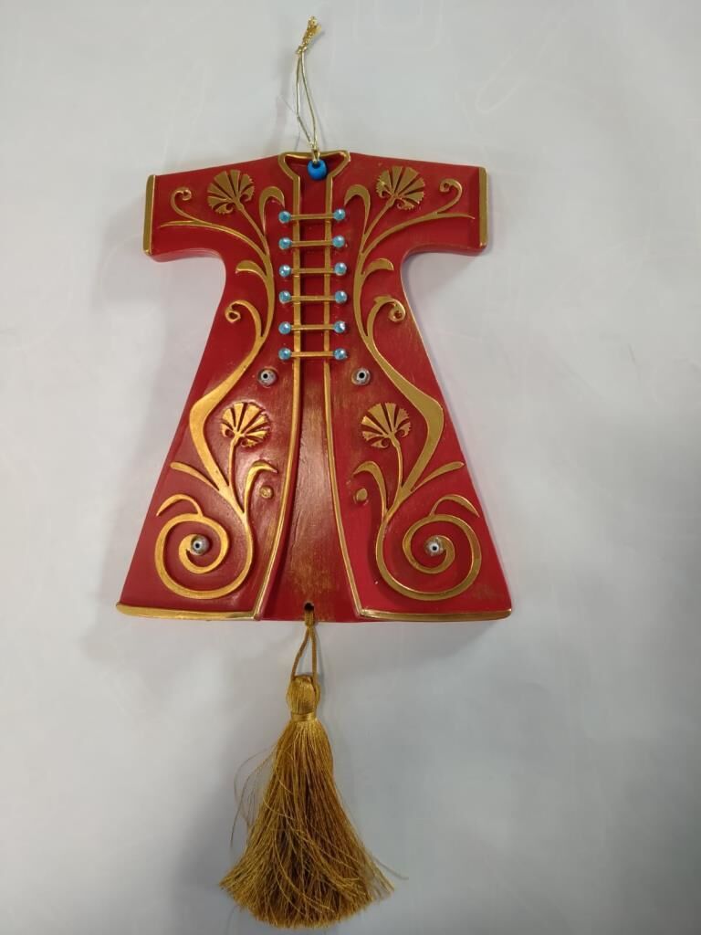 DECORİUM Kaftan Nazarlık Kırmızı 21 cm