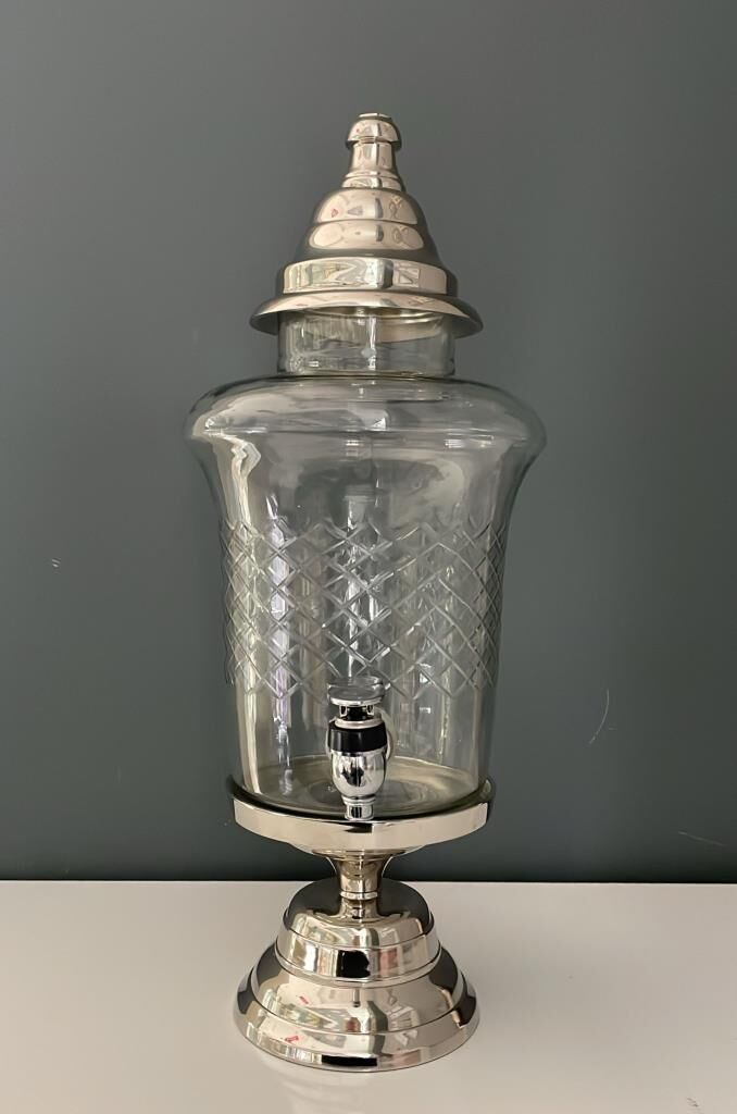 LAMEDORE SAMOVAR MUSLUKLU ŞERBETLİK NİKEL 23X20,5X48,5 CM