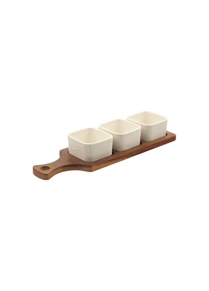 The Mia Woody Porselen Servis 33*10