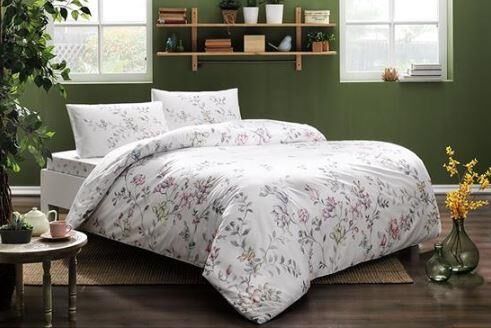 Taç Ranforce Çift Kişilik Nevresim Takımı Julıanne Pembe