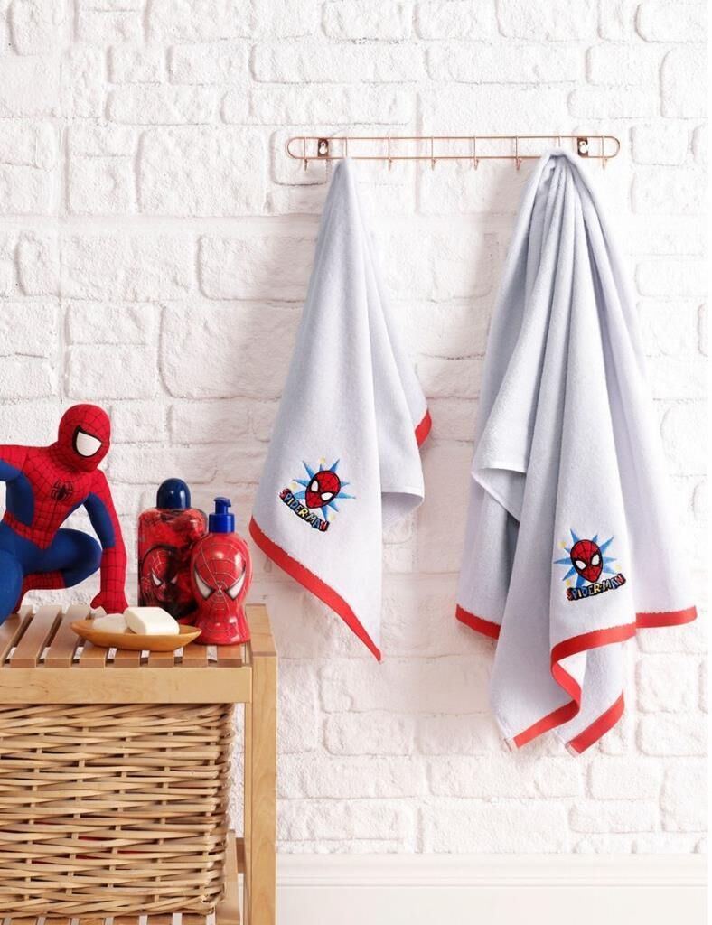 Özdilek Disney Spiderman GRİ Banyo Seti