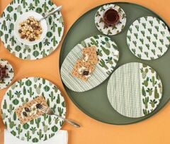 Porland Kaktüs 36 Parça 6 Kişilik Kahvaltı Takımı 04POR033149