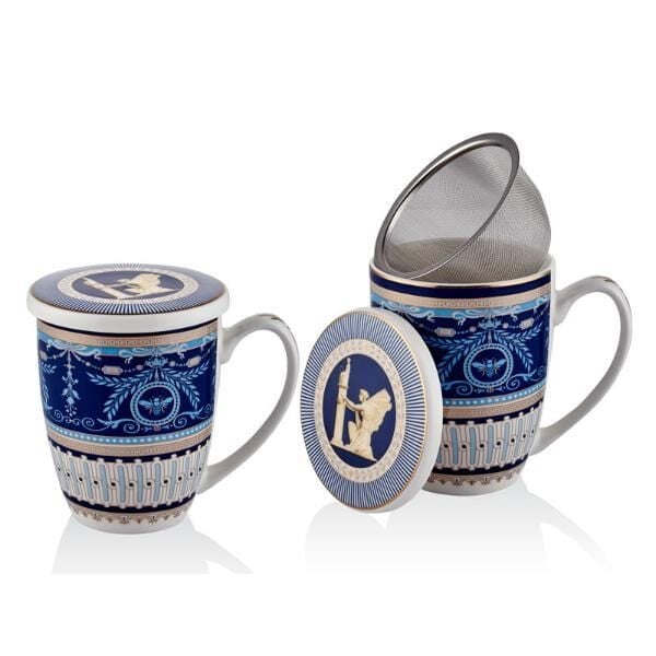 LAMEDORE BLUE BANUBE FİLİTELİ KUPA 8,3X11,5CM