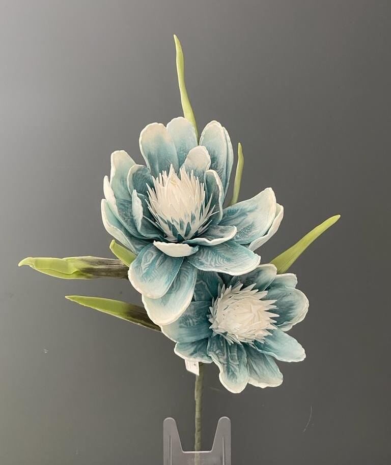 LAMEDOR KEKLİK ÇİÇEĞİ MAVİ BEYAZ 100 CM