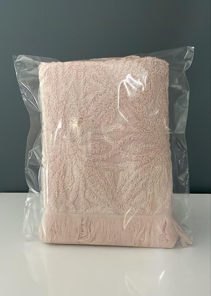 APRİCİTAS 50X90 PEMBE ÇİÇEKLİ HAVLU