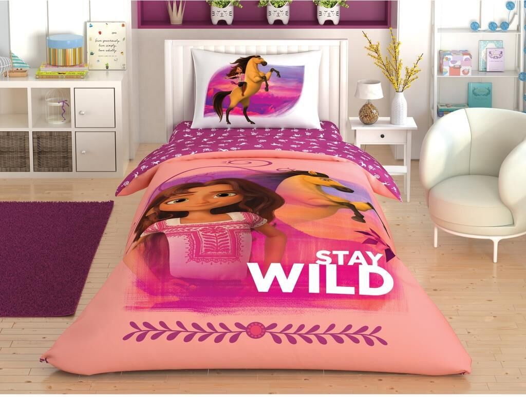 Taç Spirit Stay Wild Tek Kişilik Nevresim Takımı