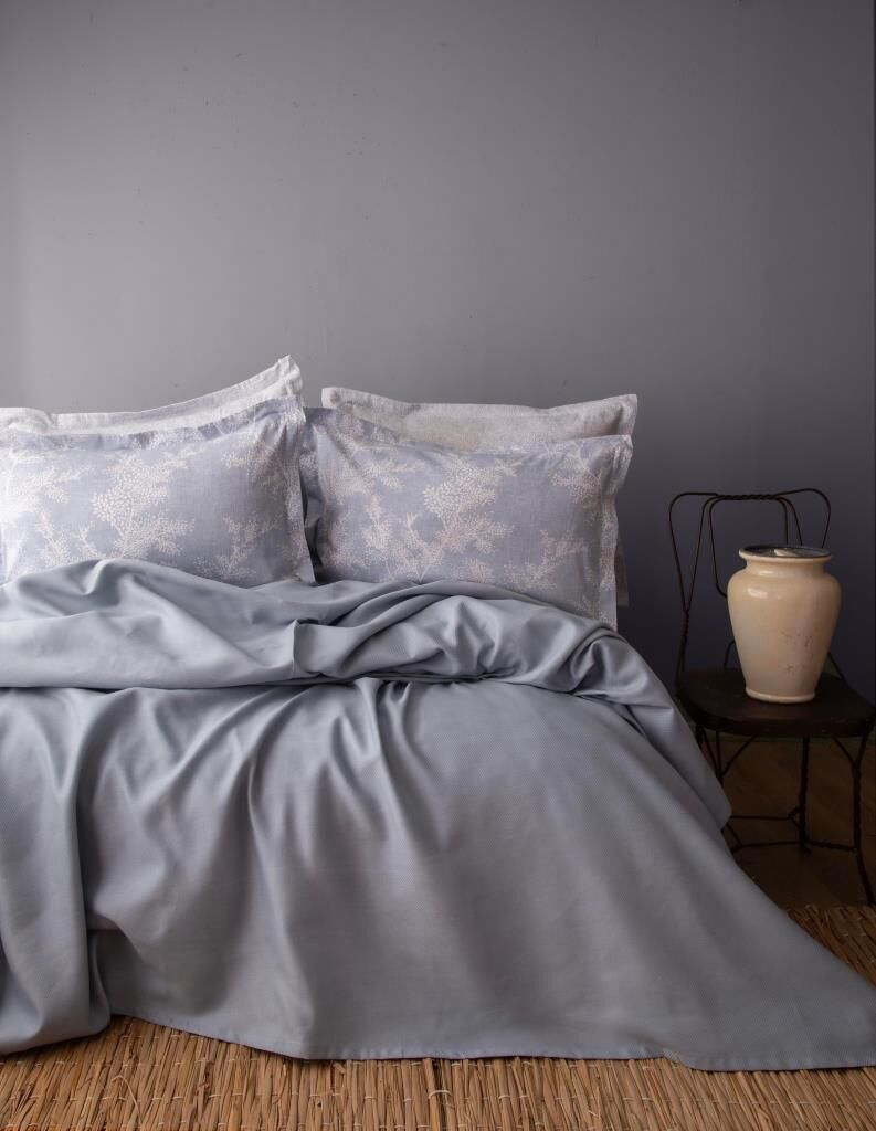 APRİCİTAS TANYA INDIGO BAMBU PİKE TAKIMI TEK KİŞİLİK