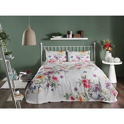 TAÇ BLANCHE RANFORCE TEK KİŞİLİK PİKE TAKIMI LİLA