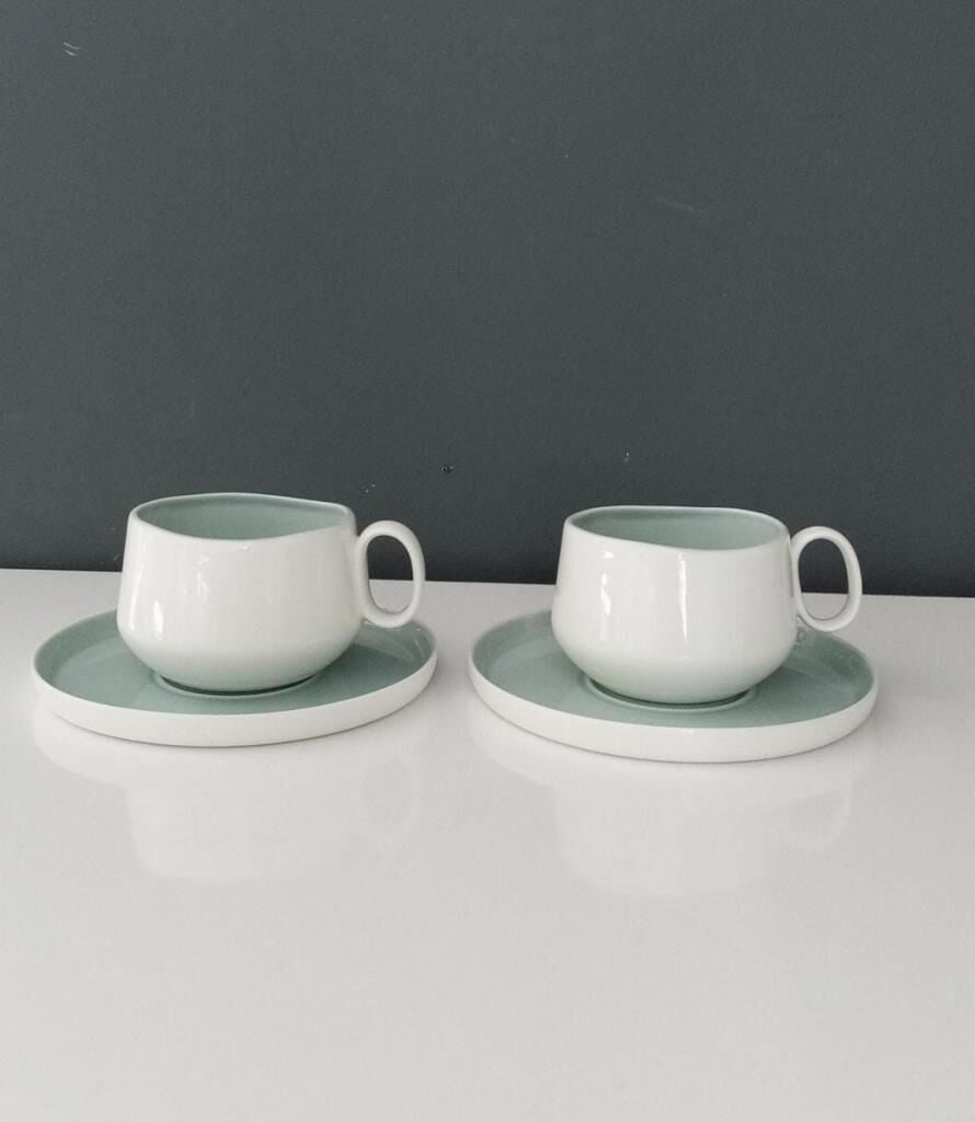 TANTİTONİ CLASSY MAVİ PORSELEN 2 Lİ FİNCAN SETİ 210 ML