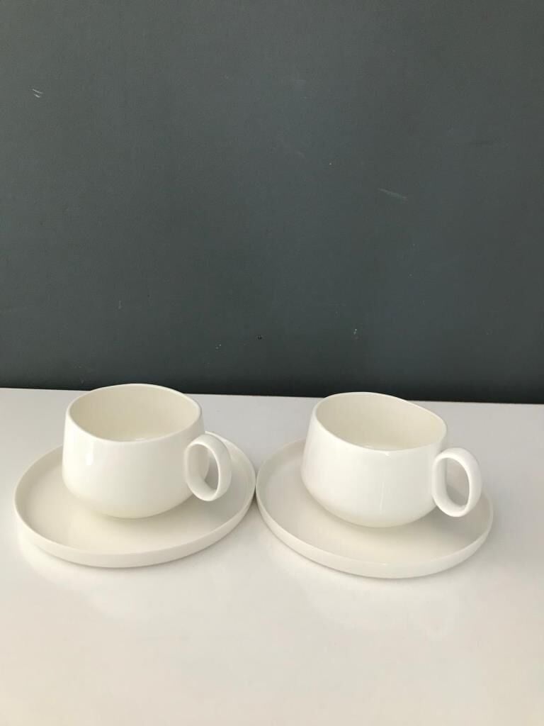 TANTİTONİ CLASSY BEYAZ PORSELEN 2 Lİ FİNCAN SETİ 210 ML