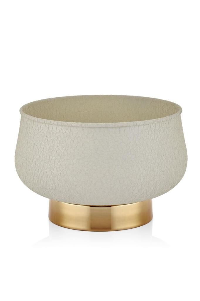 SETABİANCA TEXTURED DARKSAKSI CREAM GOLD 29*29*20 cm