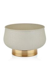 SETABİANCA TEXTURED DARKSAKSI CREAM GOLD 29*29*20 cm
