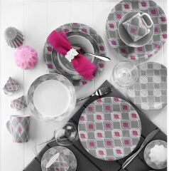 Kütahya Porselen Zeugma 24 Parça Yemek Takımı Dekor No:9130