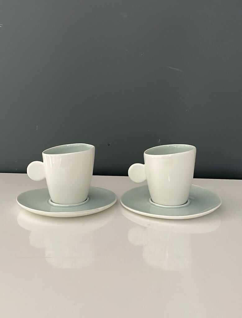 TANTİTONİ ROUND MAVİ PORSELEN 2 Lİ FİNCAN SETİ  90ML