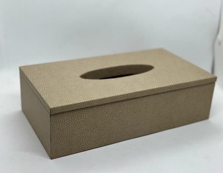 SETABIANCA LUXE FAUX VEGAN DERİ DİKDÖRTGEN KUTU PEÇETELİK 25*14*7CM