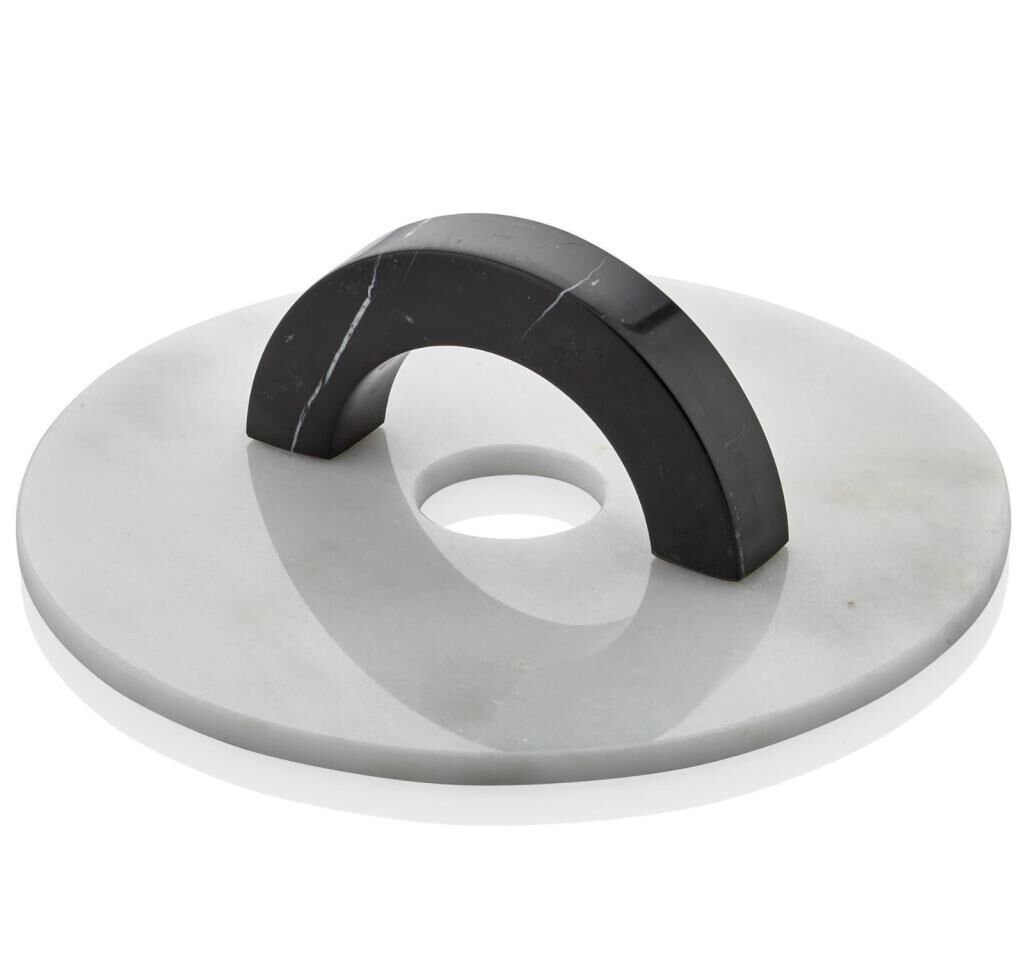 SETABIANCA EVZA YUVARLAK SUNUM TAB. BEYAZ 8*8*27 CM