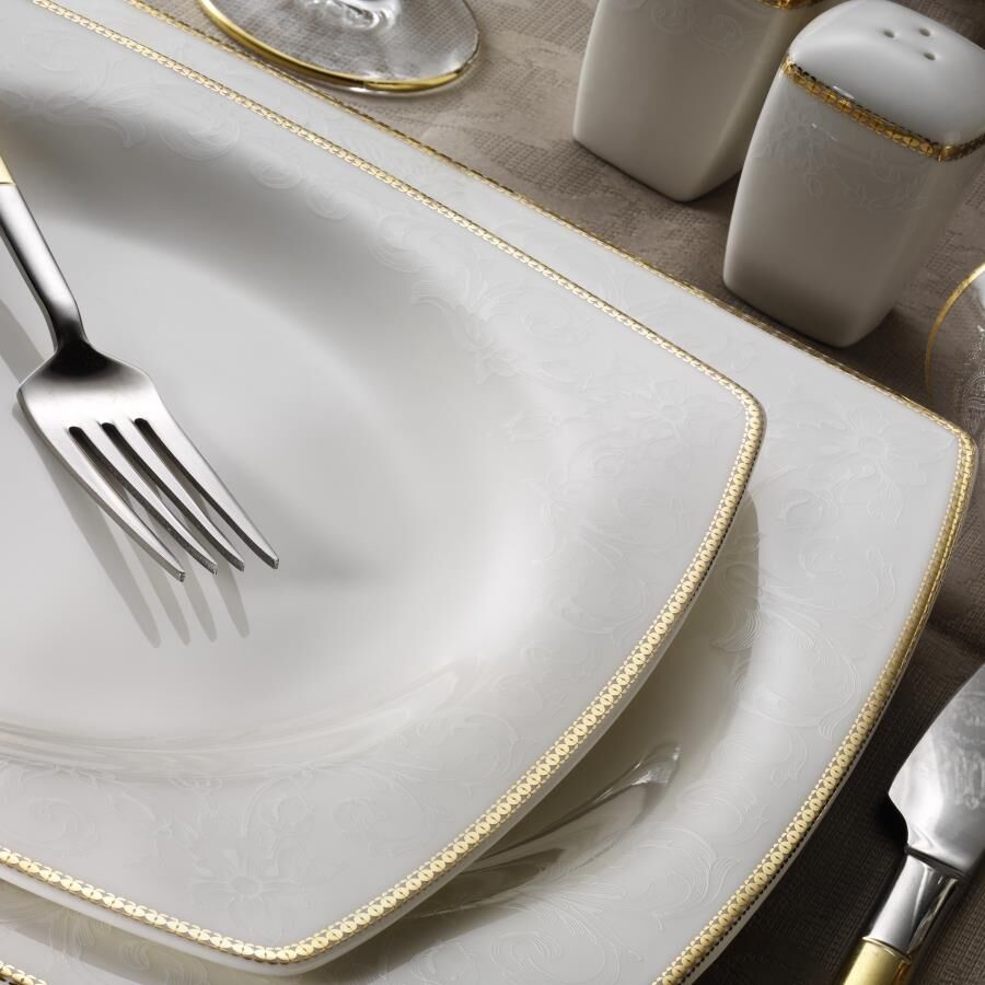 Kütahya Porselen Bone Mare 62 Parça Yemek Takımı Dekor 1074121