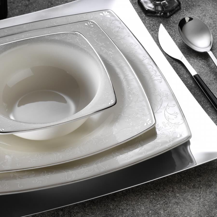 Kütahya Porselen Bone Mare 62 Parça Yemek Takımı Dekor 1074820