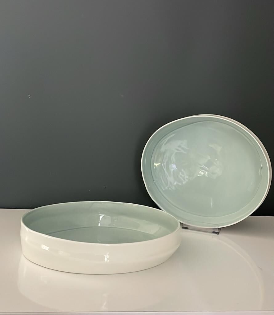 TANTİTONİ SPACE MAVİ PORSELEN DERİN YEMEK VE SALATA TABAĞI 24,2 CM