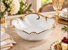 ROYKING CAMELIA ALTIN SALATA KASESİ 25 CM