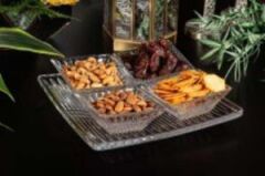 Roy King BRISTOL 4'LÜ TABAKLI CAM KASE