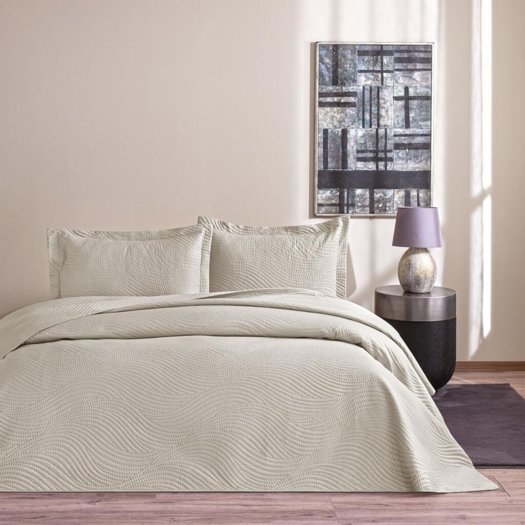 TAÇ HARROW YATAK ÖRTÜSÜ GRİ TEK KİŞİLİK