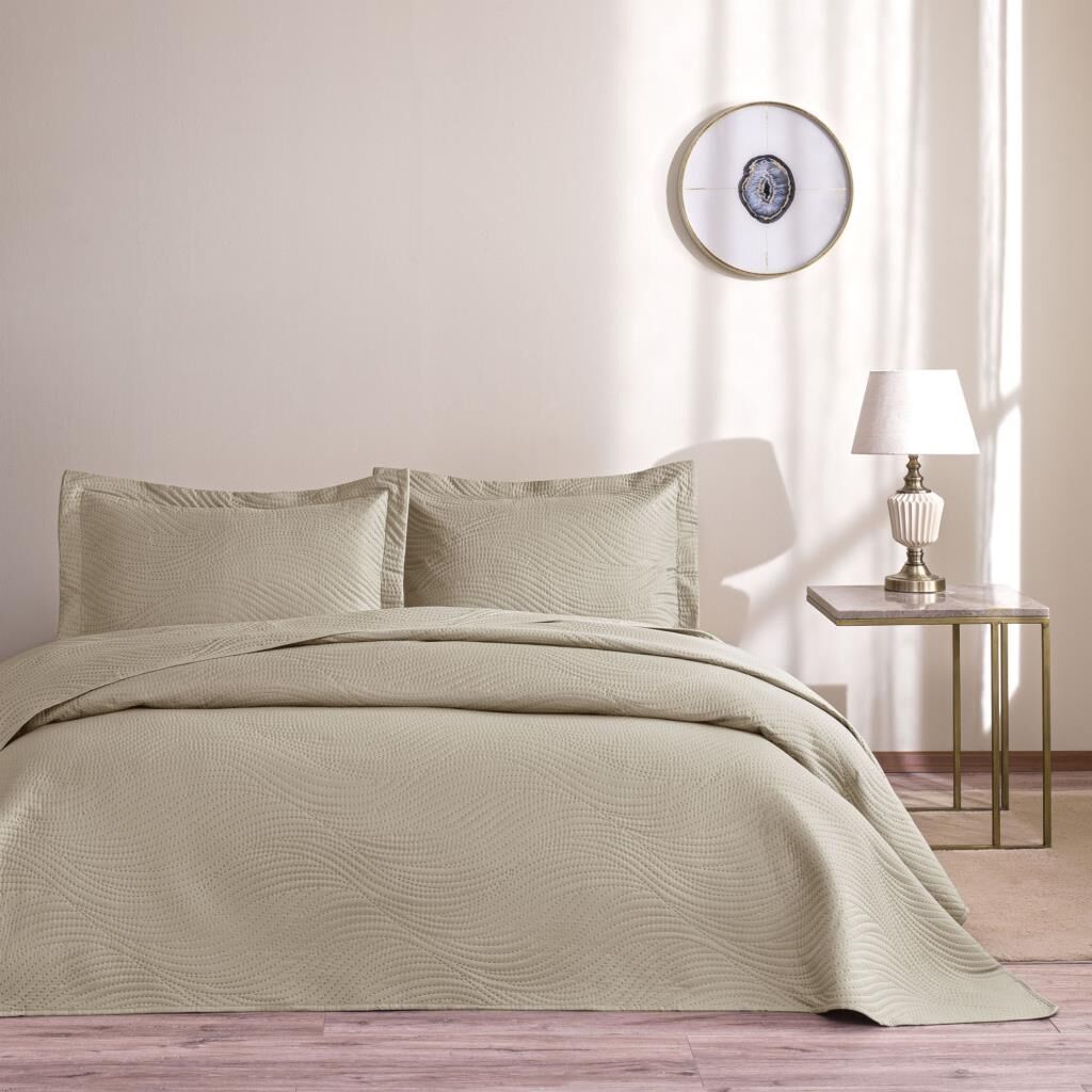 TAÇ HARLOW YATAK ÖRTÜSÜ TAŞ ÇİFT KİŞİLİK