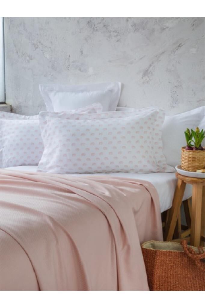 Apricitas Home Oliver Pink Çift Kişilik %60 Bambu %40 Pamuk Pike Takımı
