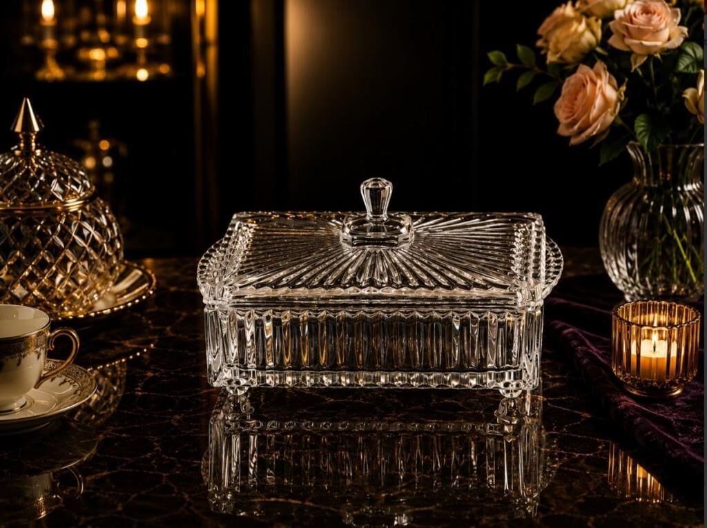 ROYKING JTELE DİKDÖRTGEN KAPAKLI  ŞEKERLİK 25X12X14 CM
