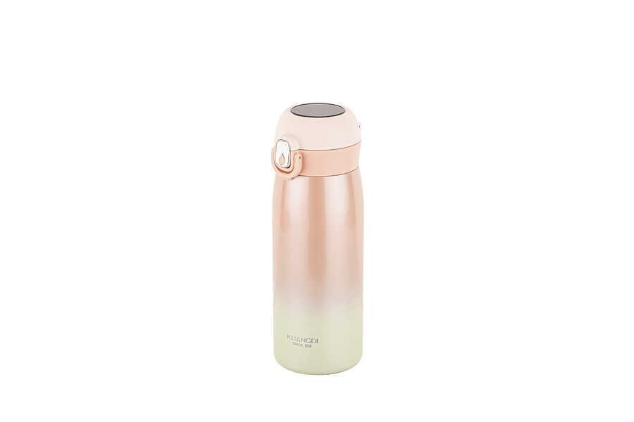 TANTİTONİ OKADI PEMBE PASLANMAZ ÇELİK ISI GÖSTERGELİ TERMOS 400ML