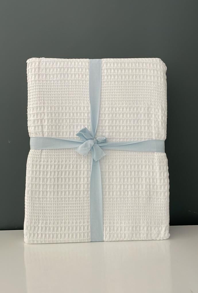 TAÇ MONET BEYAZ PİKE TEK KİŞİLİK