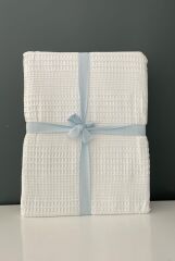 TAÇ MONET BEYAZ PİKE TEK KİŞİLİK