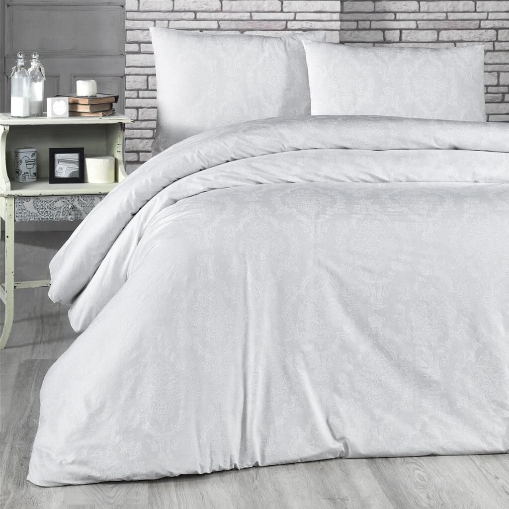Aryıldız Premium Saten Çift Kişilik Nevresim Takımı Amour Beyaz