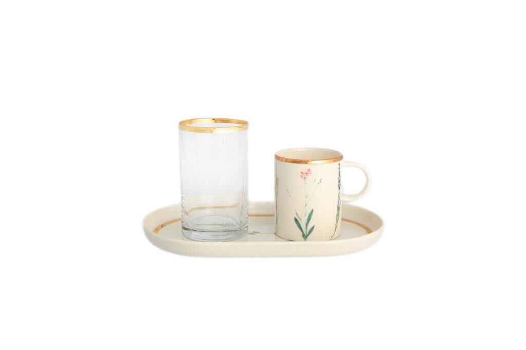 Porland Botanical Kahve&İkram Takımı 3 Parça 04ALM006503