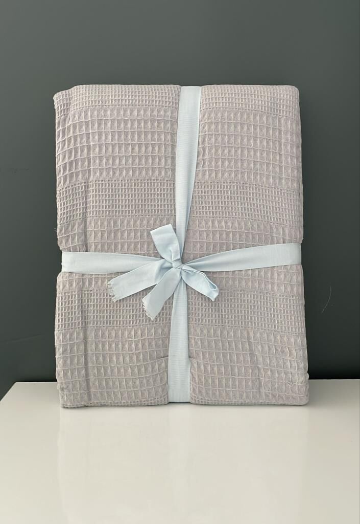 TAÇ MONET GRİ PİKE TEK KİŞİLİK