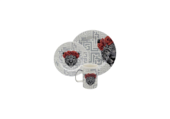 DECORIUM 18 Parça Yemek Takımı Kaplan-Panda-Zebra  M06117