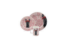 DECORIUM 18 Parça Yemek Takımı Kaplan-Panda-Zebra  M06117