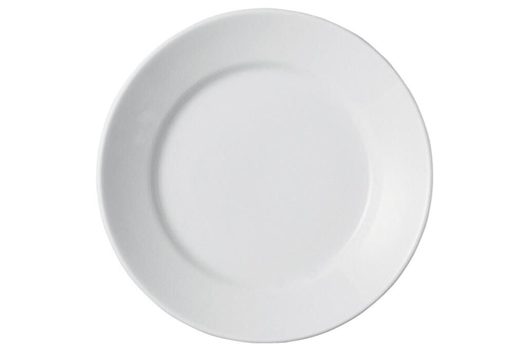 Porland Bella Beyaz Düz Tabak 17cm 12 Adet