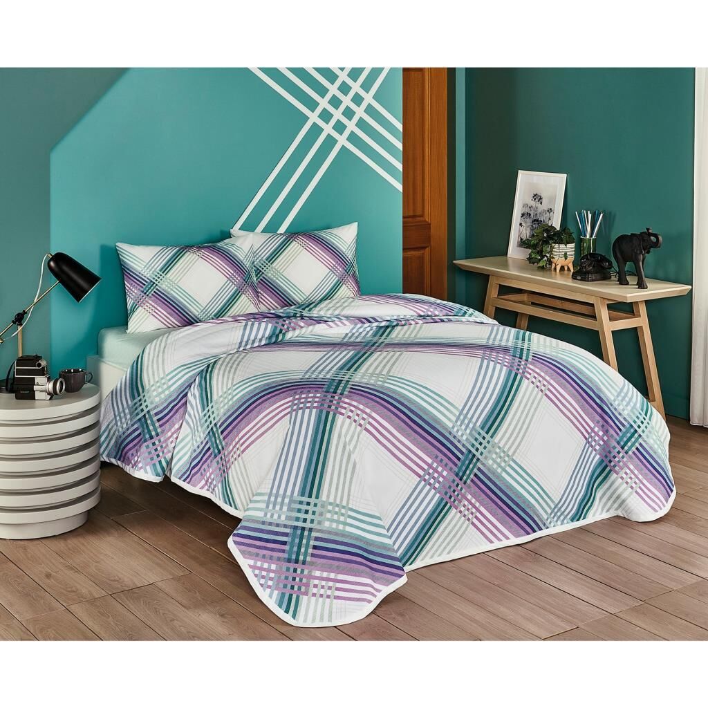 Taç Lewis Tek Kişilik PikeTakımı Mint