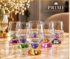 PRİME DECOR PERLA 6 LI KAHVE YANI BARDAĞI