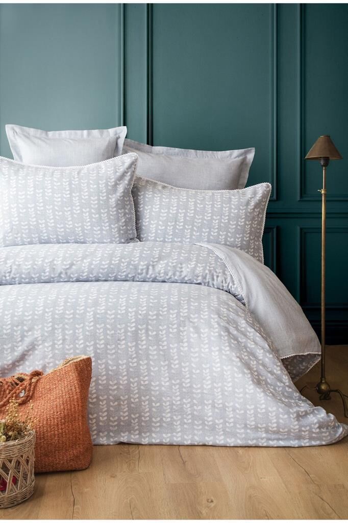 Apricitas Home Pamuk Krep Nevr.Takımı Nancy Mavi Ç.K