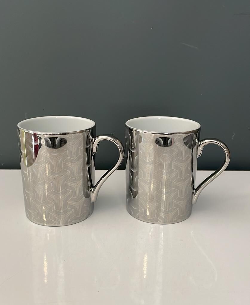 KÜTAHYA PORSELEN FOREST 2 Lİ MUG 260 CC PLATİN 10152