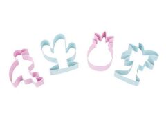 TANTİTONİ 4 PARÇA ŞEKİLLİ PASLANMAZ ÇELİK KURABİYE KALIBI SETİ