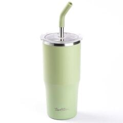 TANTİTONİ YEŞİL 2 FONK. ÇİFT KATMANLI PİPETLİ TERMOS BARDAK 700 ML