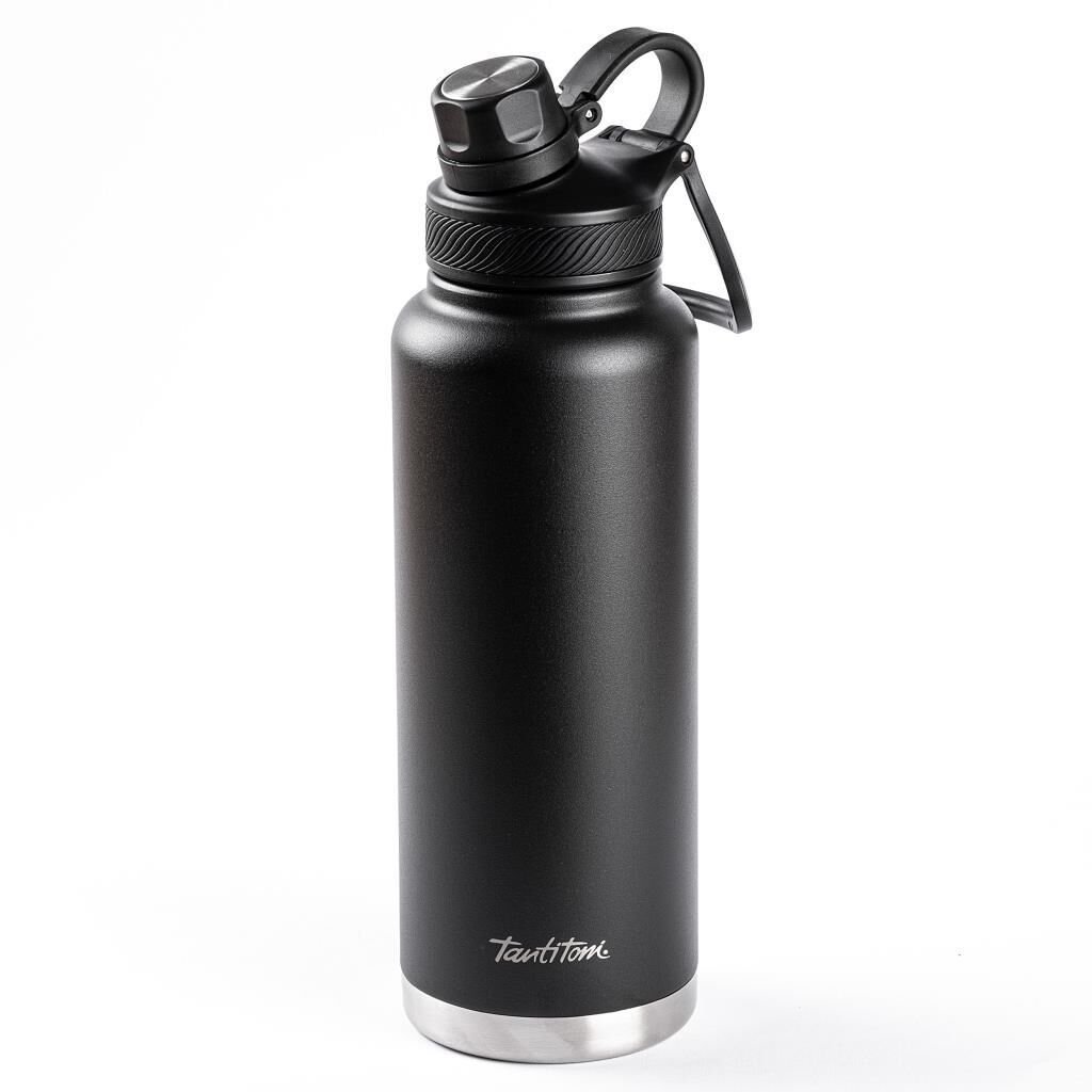 TANTİTONİ SİYAH 2 KAPAKLI ÇİFT KATMANLI TERMOS 1 LİTRE