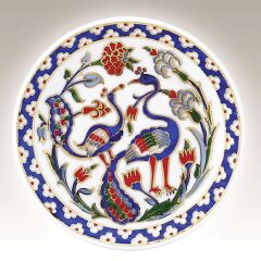 Kütahya Porselen 10 cm El Dekoru Tabak Dekor No:01176