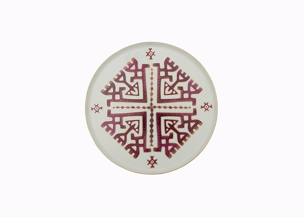 Porland Arabesque Desen6 Düz Tabak 18cm 04ALM005993