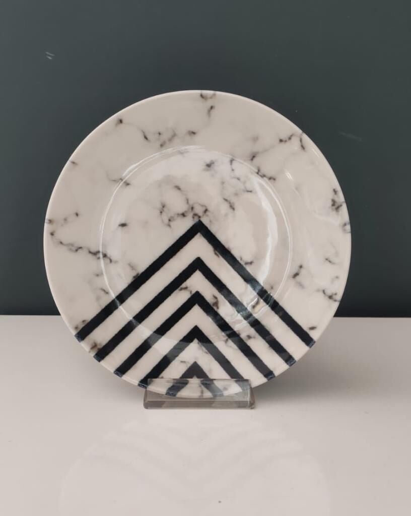 GALERİ KRİSTAL SİERRA 19 CM PASTA TABAĞI DENZİ FORM