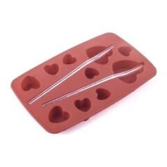 Aryıldız KLT Silikon Buz Kalibı Kalp Kırmızı 20X12 cm
